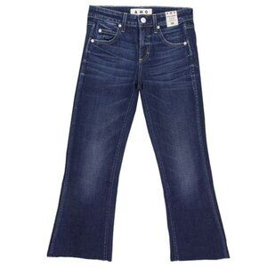 AMO High Rise Kick Crop in True Blue